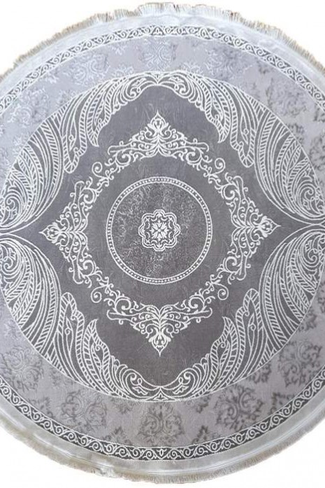 Ковер Tempo 117aa c.poly.d.grey-cream круг Ковер Tempo 117aa c.poly.d.grey-cream круг
